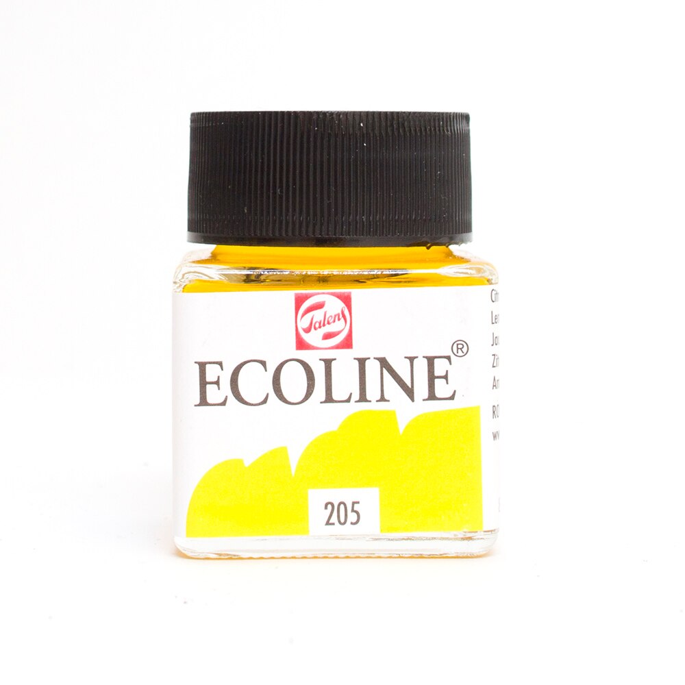 Ecoline, Liquid, Watercolor, 30ml, Jar, Lemon Yellow